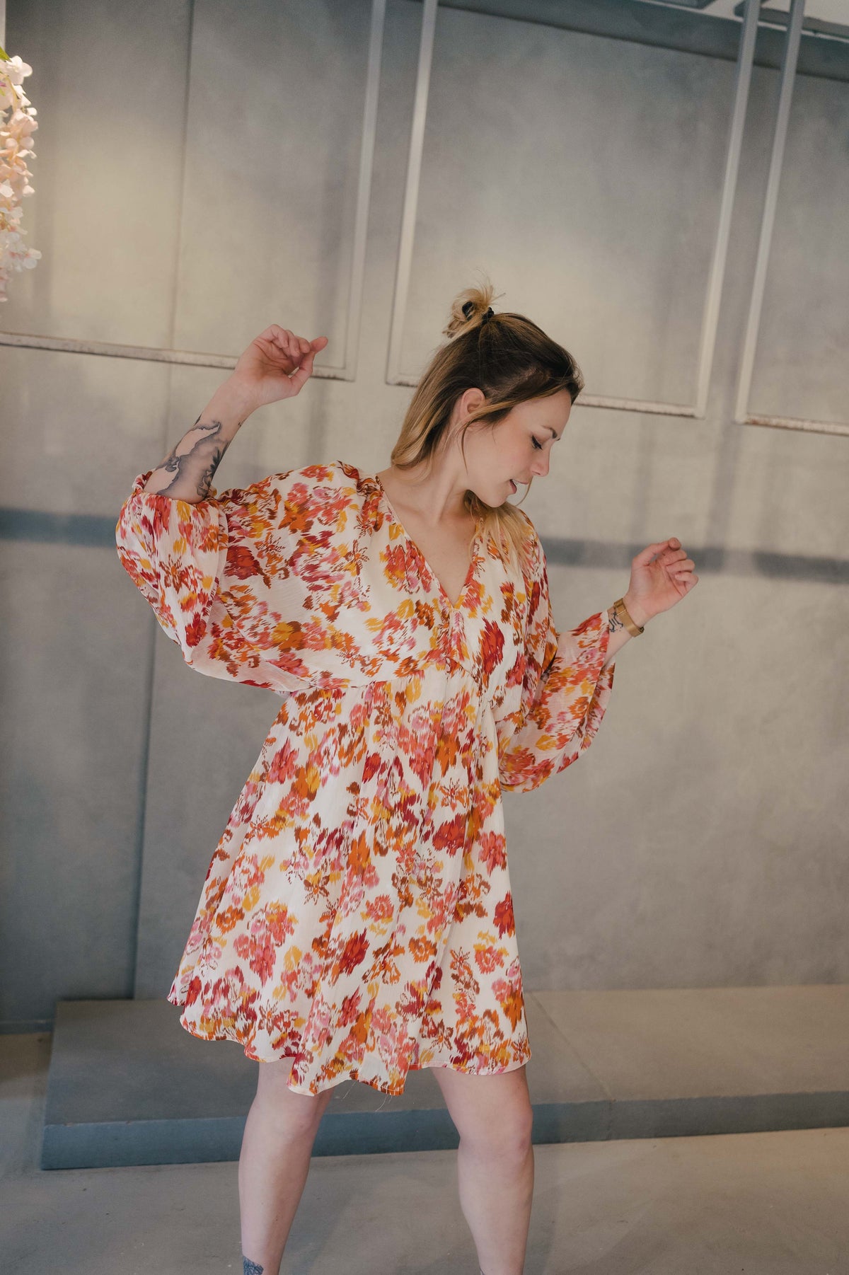 Robe courte imprime boheme Bridget